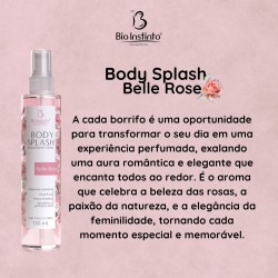 Body Splash Desodorante Colônia Belle Rose 130ml